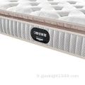 Matelas en mousse de caoutchouc naturel de taille King Queen Size de ressort ensaché épais de conception moderne blanche d&#39;OEM